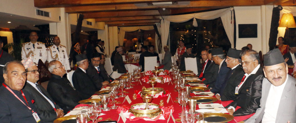 राष्ट्रपति मुखर्जीको सम्मानमा रात्रिभोज