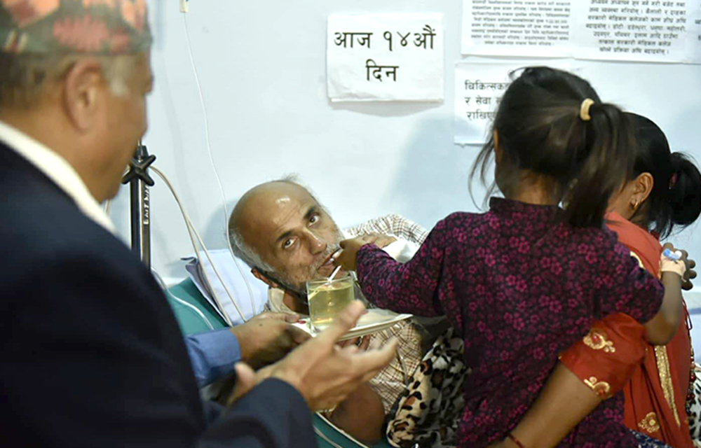 सरकारले अध्यादेशबाट संसोधित विधेयक ल्याउने, यसरी ताेडियाे केसीकाे अनशन