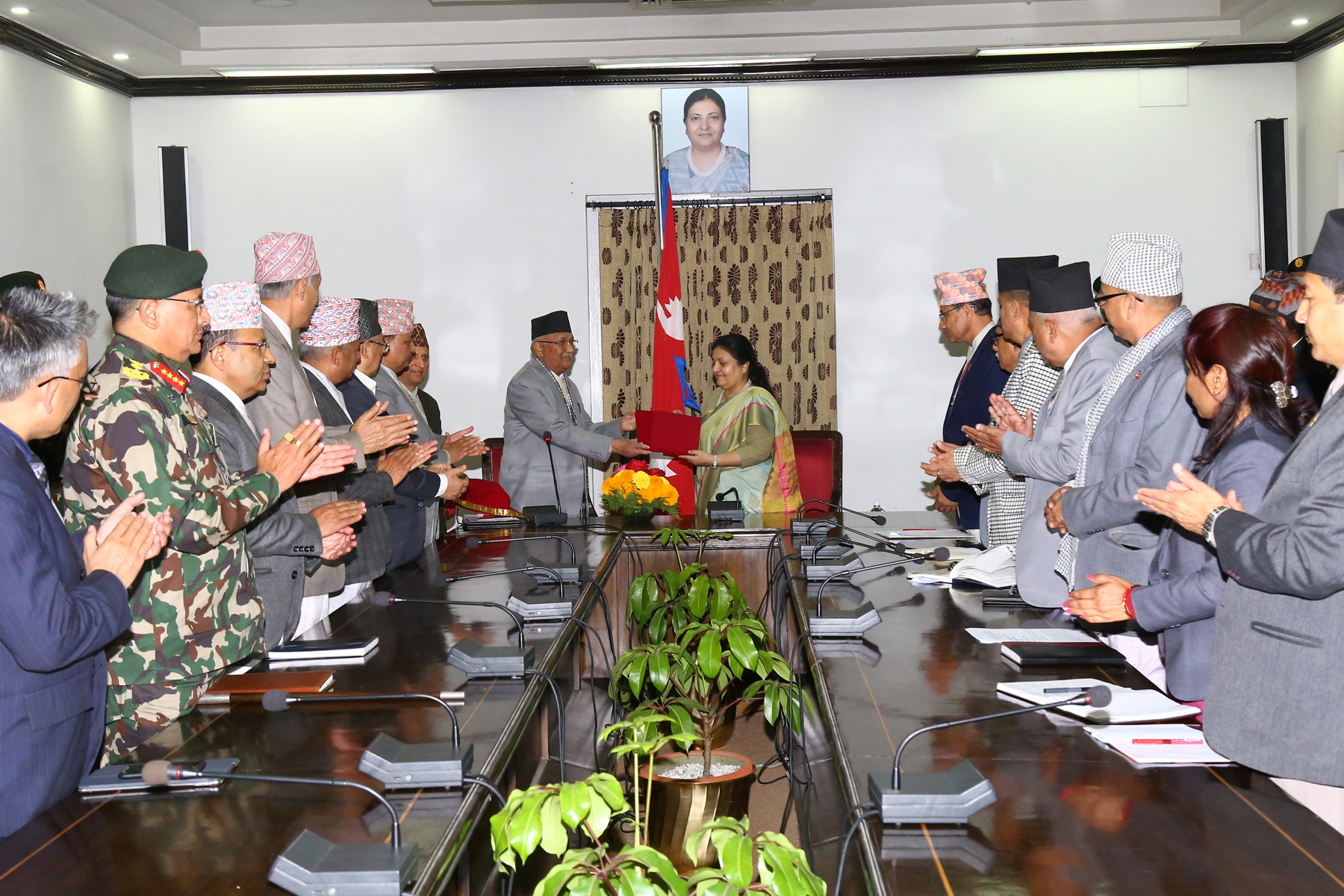 राष्ट्रिय सुरक्षा परिषद्को वार्षिक प्रतिवेदन प्रस्तुत