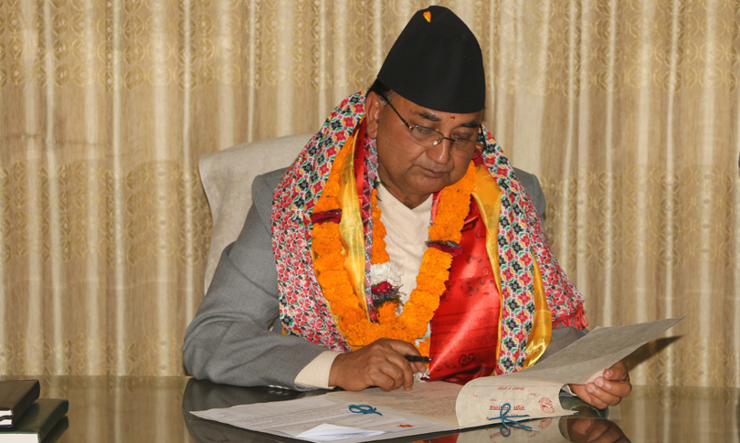 पोखरेल कार्यवाहक प्रधानमन्त्री