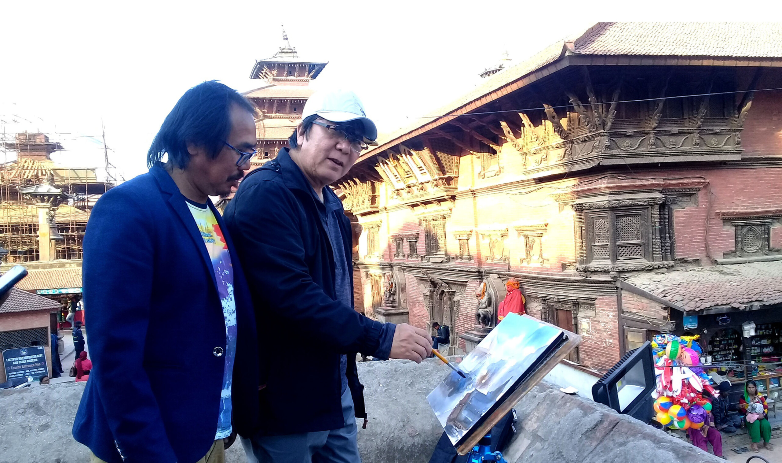 नेपाली चित्रकला सिक्दै चिनियाँ कलाकार